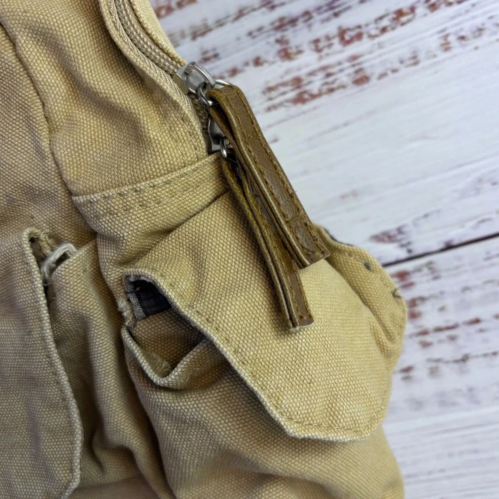Disney Pixar The Good Dinosaur Backpack Khaki Brown Canvas Adventure Collector
